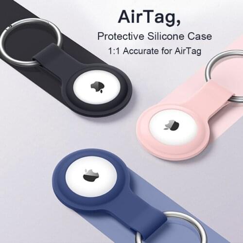 Protector Case Silicone for Apple AirTag Loop Protective Sleeve Cover for Air Tag Location Tracker Portable anti-lost Accessory