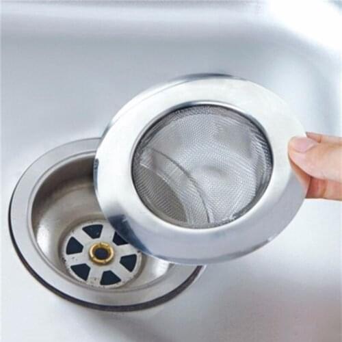 1 X Stainless Steel Mesh Sink Strainer Drain Stopper Kitchen Filter Bath Hair