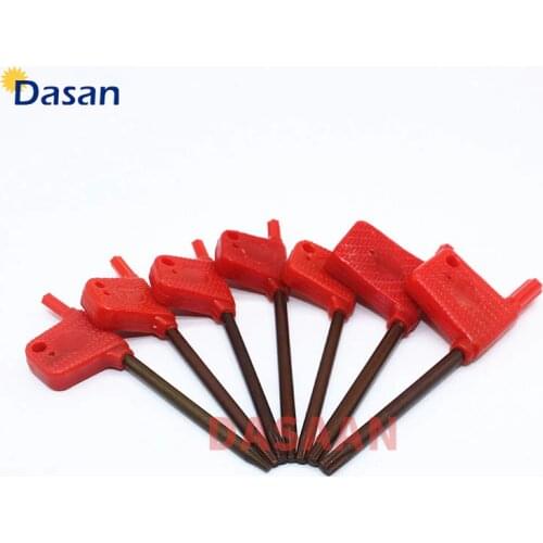10pcs T6 T7 T8 T9 T10 T15 T20 Flag Torx Spanner Wrench for CNC Tools Holder Accessories