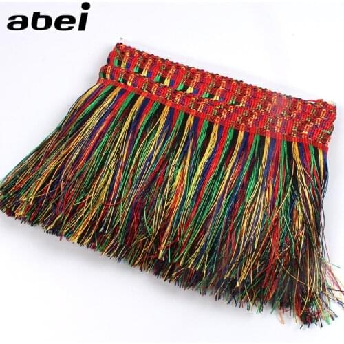 15cm 2yards Braided Lace Trims Drop Fringe Tassel Ribbon DIY Sewing Clothes Home Texiles Athnic Dress Bag Fabric Handmade Crafts