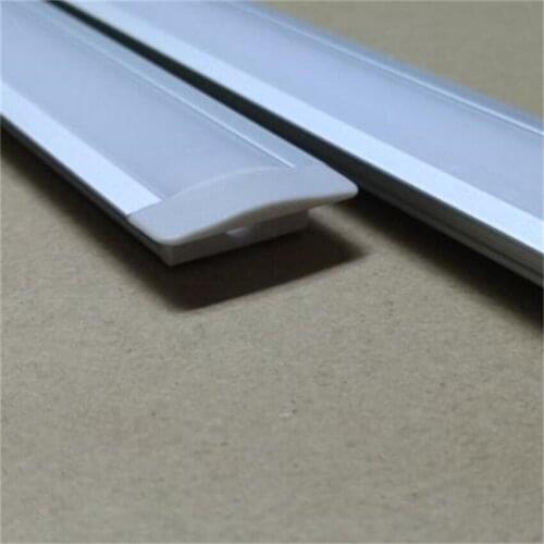 Free Shipping 1M/PCS Aluminum Channels for LED Strips Recessed Embeded Mounting with Diffused PC Covers End Caps