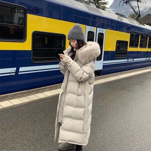 Hugrich Women's Down Jackets With Fur