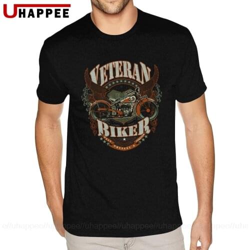 Large and Tall Size Veteran Motorcycle Biker Shirts Men Grunge Style Brand Short Sleeve T Shirt Homme Discount Clothing