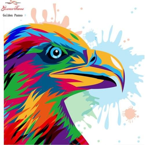 Golden Panno,Eagle Care Painting Counted Cross Stitch 11CT 14CT Cross Stitch animals Cross Stitch Kits for Embroidery Home 0524