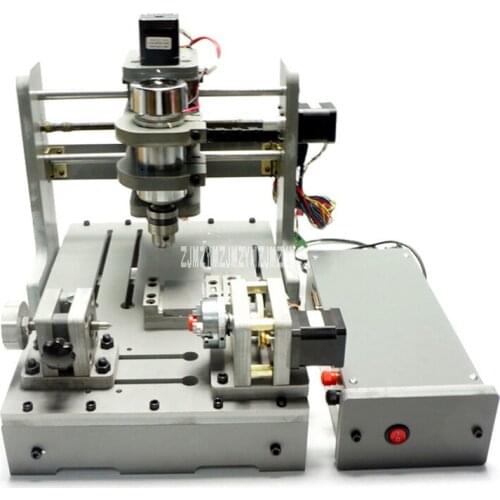 DIY Desktop Engraving Machine Parallel Port 4 Axis Engraver Machine Mini CNC Milling Engraving Machine 110V/220V 300W 2500mm/min