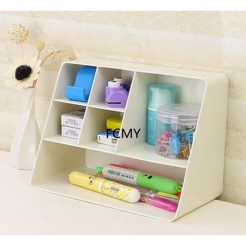 2021 New Desktop Organizer Storage Box Fresh Simple Natural Texture Portable Cosmetics Pink Desk Organizer Kawaii Storage