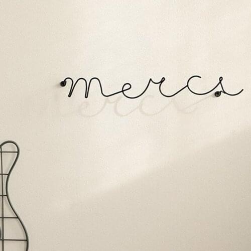 2021 New Wire Letters Home Decor Interior Wall Sign Gift Love Happy Kitchen Livingroom