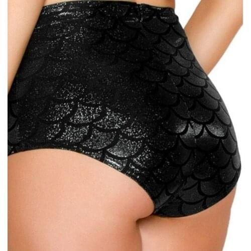 High Waist Candy Color Patent Leather Sexy Pole Dance Booty Shorts Clubwear Micro Shorts Fish Scale Perlage Mini Short Mujer