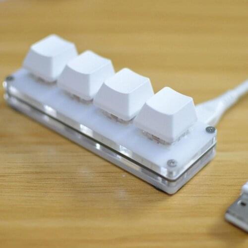Portable And Durable 4-Key USB Mini Mechanical Keyboard DIY Custom Shortcut Macro Programmable Keypad