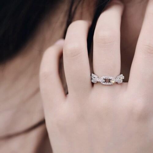 QTT Simple Rings 925 Sterling Silver Ring For Woman Hollow Design Couple Bridal Finger Ring Finger Korean Fashion Jewelry