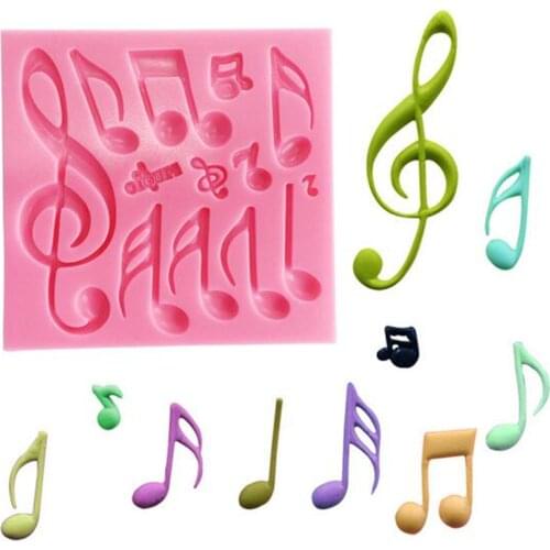 Music Code Silicone Mold Kitchen Music Genius Series Cake Baking Tool DIY Pastry Fondant Moulds Dessert Chocolate Lace Decoratio