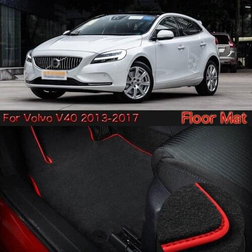 High Quality Soft Nylon Custom Made Non Slip Heavy Duty Floor Carpet Mat Rugs For Volvo V40 2013-2017