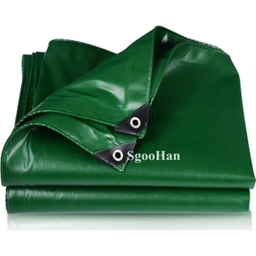 Green 0.5mm Tarpaulin PVC Oxford Rainproof Cloth Outdoor Awning Oilcloth Car Shed Cover Truck Canopy Shade Sail Waterproof Cloth