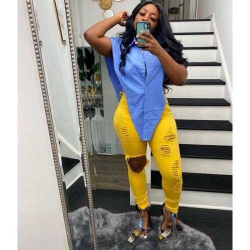 Womens Tops and Blouses Summer Clothing Fashion Triangle Shirt Sexy Elegant Office Work Ladies Tops Streetwear Wholesale Items