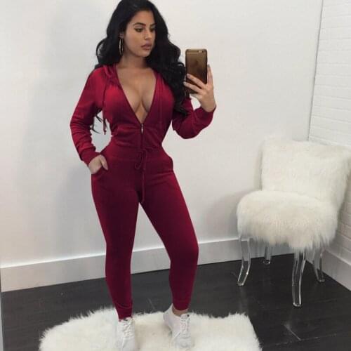 2 Piece Sportwear Pants Set Women Zipper Hooded Long Sleeve Red Sweatshirt Jacket and Pants Lady Workout Tracksuit Jogging Suits