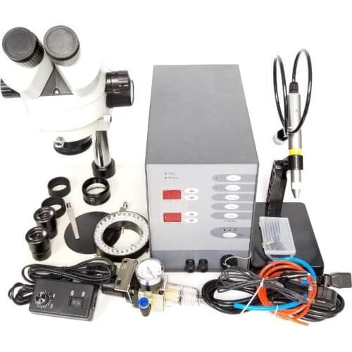 150A Argon Spot Welder with 7X-45X Microscope With a complete set of high-quality tools Precision welding machine
