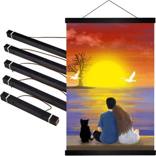 16inch Wide Magnetic Hanger Frame,16x20 16x24 16x32 for Posters,Prints,Photos,Pictures,Maps, Scrolls,Wall Hanging Wooden Frame