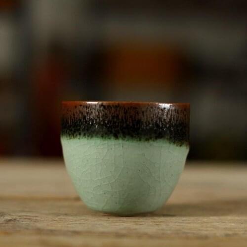 "KingTeaMall" "Lang Yao" Kiln, Fancy Rust Glaze Porcelain, Tea Cup, 3 Variations, 60cc, Teacup Teawares, Teasets, Gifts