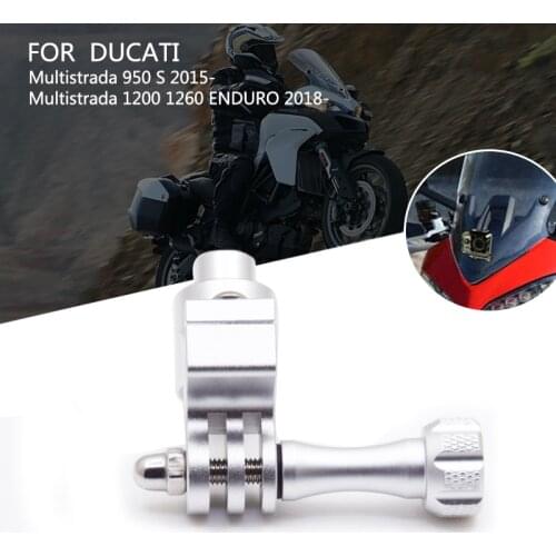 For Ducati Multistrada 950 S 2015-2020 Aluminum Bracket Recorder holder GoPro Cam Camera Multistrada 1200 1260 ENDURO 18 19 2020
