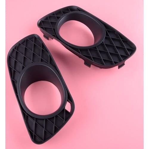 DWCX Pair Black Car Front Right Fog Light Lamp Cover Trim Frame Fit for Smart Fortwo 451 2007 2008 2009 2010 2011 2012 2013 2014