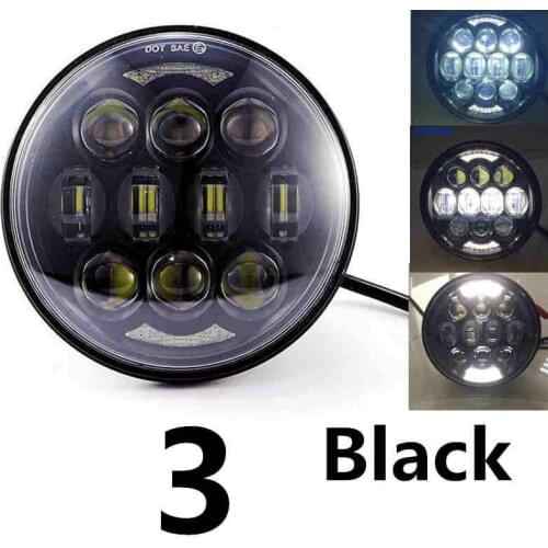 New Motos Accessories 5.75" headlight motorcycle 5 3/4" led headlight for 5-3/4" Motorcycle Black Projector motor
