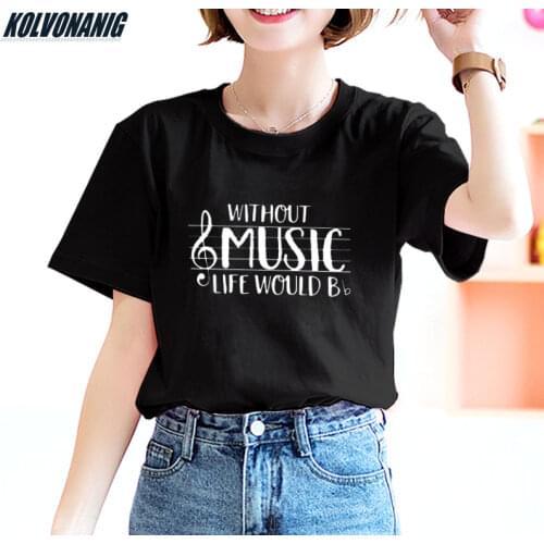 KOLVONANIG Women's T-shirts With Inscriptions