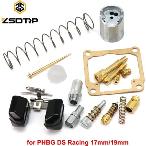 ZSDTRP Carburetor Repair Gasket Kit for Dellorto PHBG DS Racing 17mm 19mm Float Needle Seat Spare parts