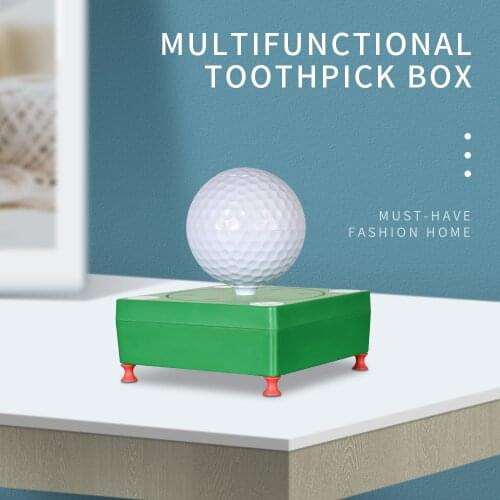 Creative new multifunctional golf retractable toothpick tissue box ashtray practical and convenient golf gift for golf lovers