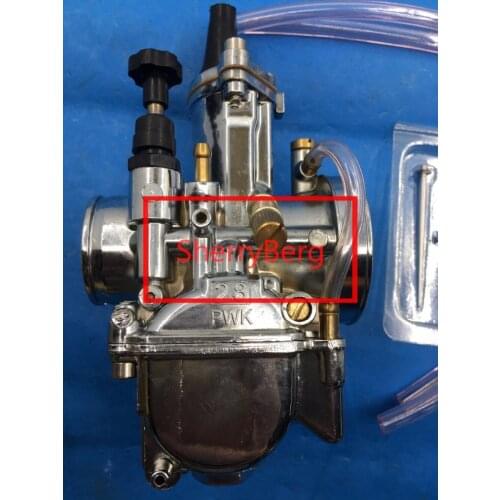 Sherryberg New carburetor 28mm Racing Flat Side Carb chrome fit 28PWK fit for Honday ktm