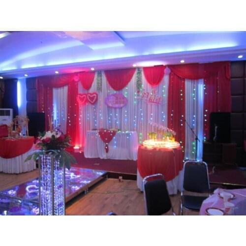Romantic Wedding 3mx6m backdrop Wedding stage background curtain stage background The Wedding arrangement