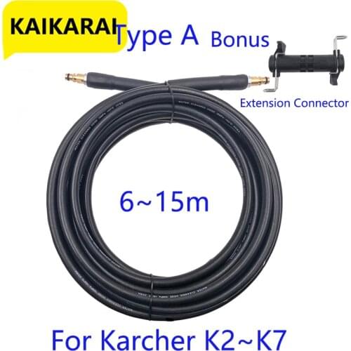 6~15 meters High Pressure Washer Hose Pipe Cord Car Washer Water Cleaning Extension Hose Water Hose for Karcher Pressure Cleaner