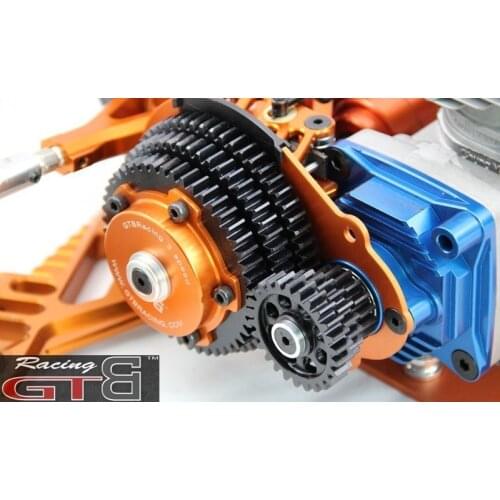 GTB 3 Speed transmission system kit with plastic gear cover for 1:5 HPI KM ROVAN Baja 5B 5T 5SC RC Car Upgrade Part