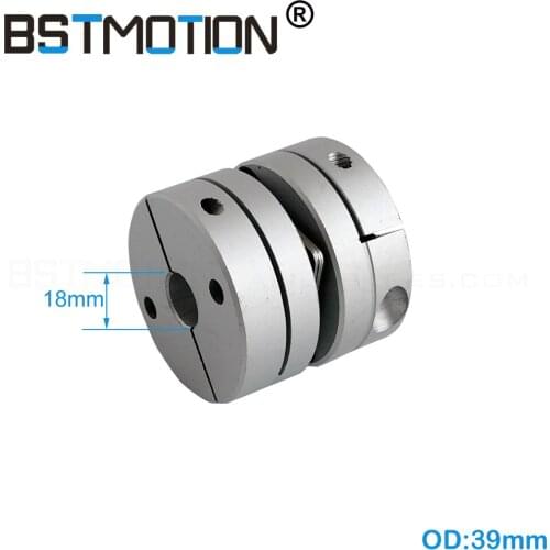 Zero Backlash Coupling OD 34mm 5.8N.m 18mm 19mm CNC diaphragm Single Disk Coupler for motor shaft