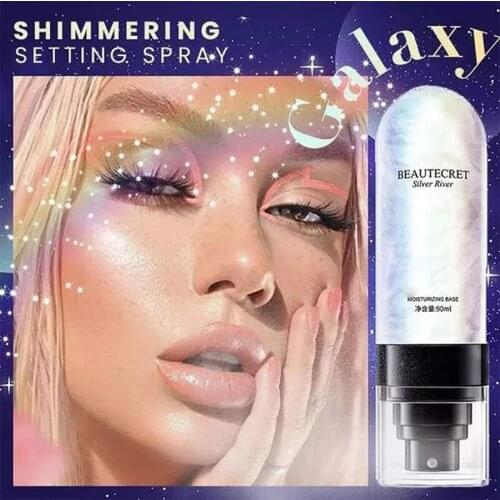 90ml Galaxy Setting Spray Long Lasting Makeup Setting Moisturizing Foundation Fixer Shiny Finishing Spray MH88