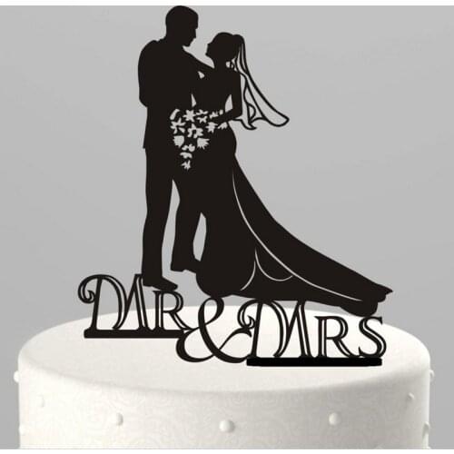 Wedding Decorations Cake Themes Design Topper Acrylic The Mr&Mrs Cake Topper OH007