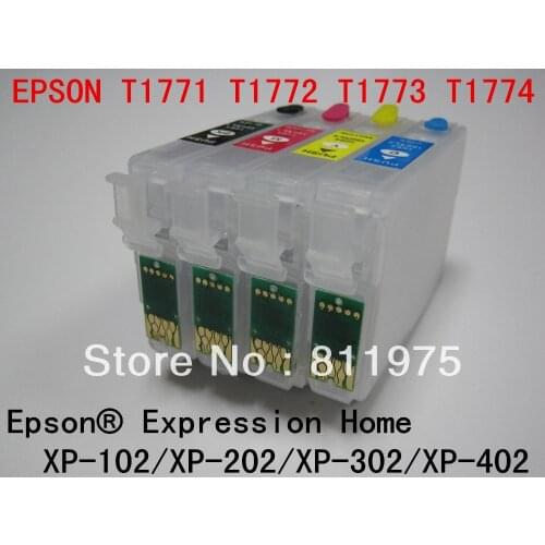 T1711-T1714 T1701 Refillable ink cartridge For Epson XP-103 XP-203 XP-207 XP-313 XP-413 XP-303 XP-306 XP-33 XP-406 printer
