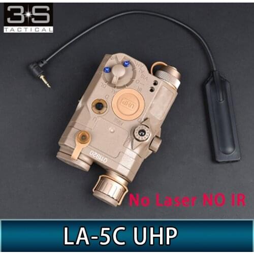 Tactical NO IR NO Laser Weapon LA-5C UHP Flashlight With Strobe Version For 20mm Picatinny Rail LA 5C UHP