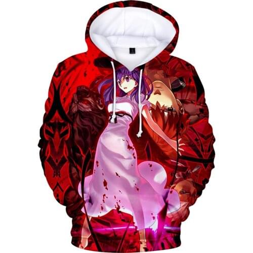 2020 Fate Stay Night 3D Print Hoodies Men Women Fashion Sweatshirt Hoodie Anime Harajuku Streetwear Hip Hop Pullover Clothes