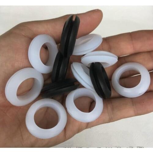 10-100PCS 3/4/5/6/7/8/10/12/14/16/18/20/25mm Inner Diameter Cable Wiring Rubber Grommets Gasket Ring Wire Protective Loop