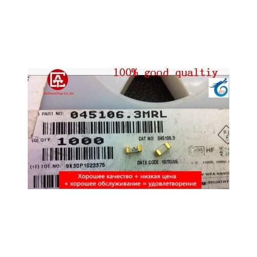 10pcs real orginal new 045106.3MRL LF 6.3A 125V fast fuse Litte factory patch disposable fuse