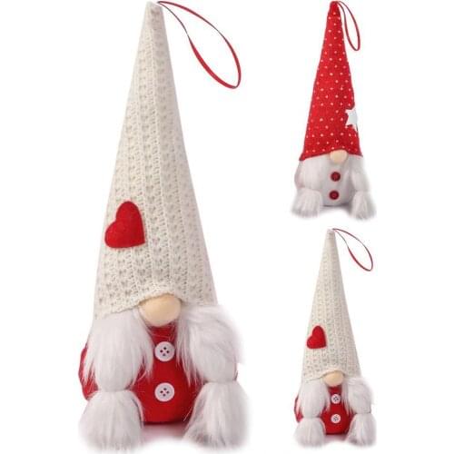 2021 Santa Faceless Doll Glow In The Dark Christmas Decor For Home Merry Christmas Ornament Xmas Gifts Navidad Happy New Year