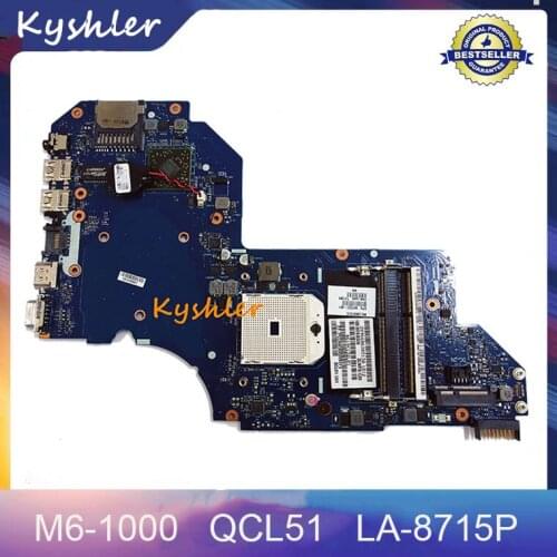 687227-501Mainboard For HP Pavilion M6 M6-1000 Laptop Motherboard QCL51 LA-8715P 2LMFG