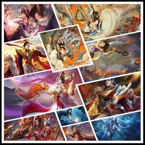 5D Diamond Painting Anime Chinese Multiplayer Team Combat Competitive Mobile Game Character Bedroom Living Room Decor Picture