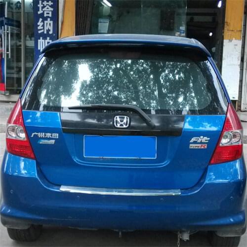 Car Roof Spoiler Fit Rear Wing Spoiler JAZZ ABS Material Automobile Decoration with colour For Honda JAZZ Spoiler 2004 - 2007
