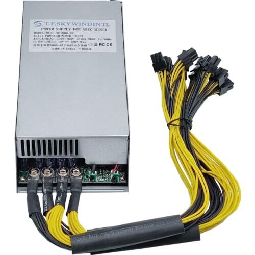 2200W 2U PSU PC Mining power mineirar eth 2000W 6 Pin Miner Power Supply for 6 GPU Bitcoin Antminer S9 S7 L3+ D3 T9 E9 852 E9i