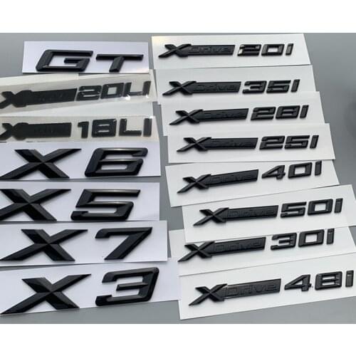 BLACK XDrive Sticker CSide Fender Sticker ar Trunk Sticker for BMW X1 X3 X4 X5 X6 GT E90 E46 E36 E60 E30 F20 F30 E87 E70 E39 E34