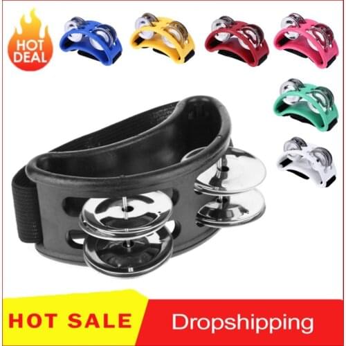 Elliptical Cajon Box Drum Companion Jingle Tambourine Percussion Instruments Accessory Hand Foot Hot Sale Davul Tambourine