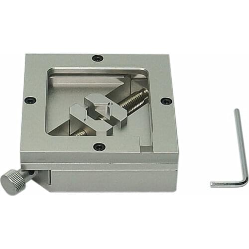 HT-90MM BGA Reballing Station Stencils Template Holder Foxture Jig For PCB Chip Soldering Rework Repair Silver