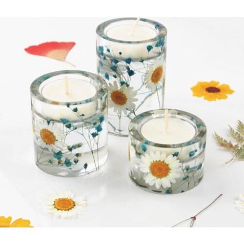 Silicone Mold Candle Holder Mould Coaster Mold Decorative Craft DIY Epoxy Resin Mould Jewelry Tool Tray Mold Resin Crafts#01