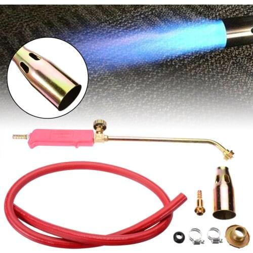 New Heating Propane Butane Gas Flame Torch Hose Roofer Plumber Soldering Tool Camping Welding BBQ Tool Gas Torch